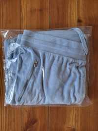 Spodnie welurowe leginsy 48