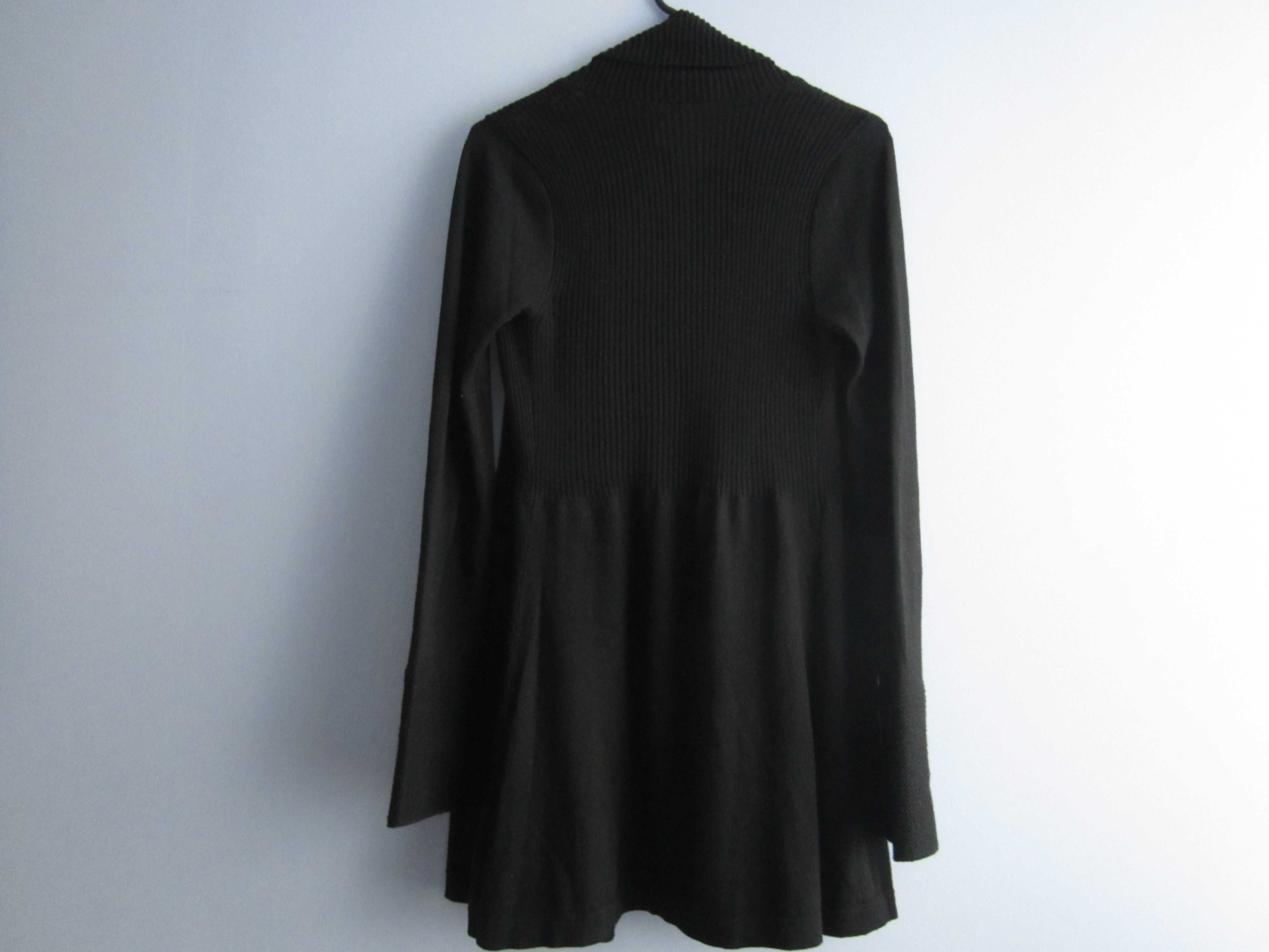 Czarny stylowy kardigan, sweter, rozm. S, Orsay