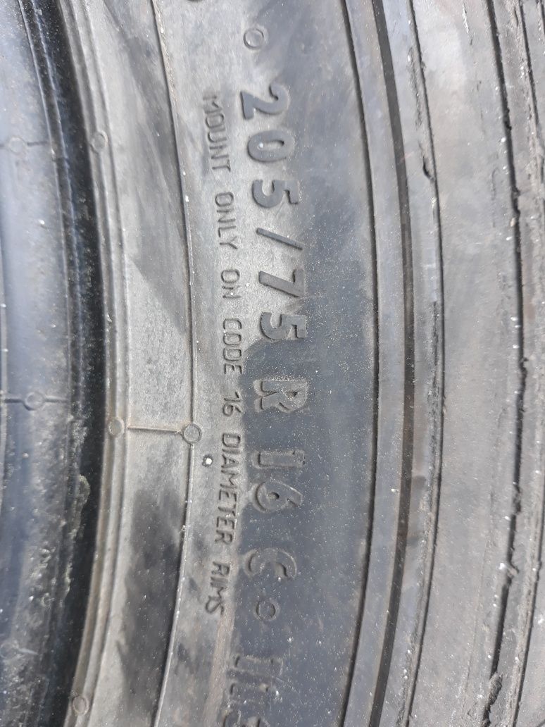 2 Opony letnie 205/75r16C CONTINENTAL 2018r 7.5mm