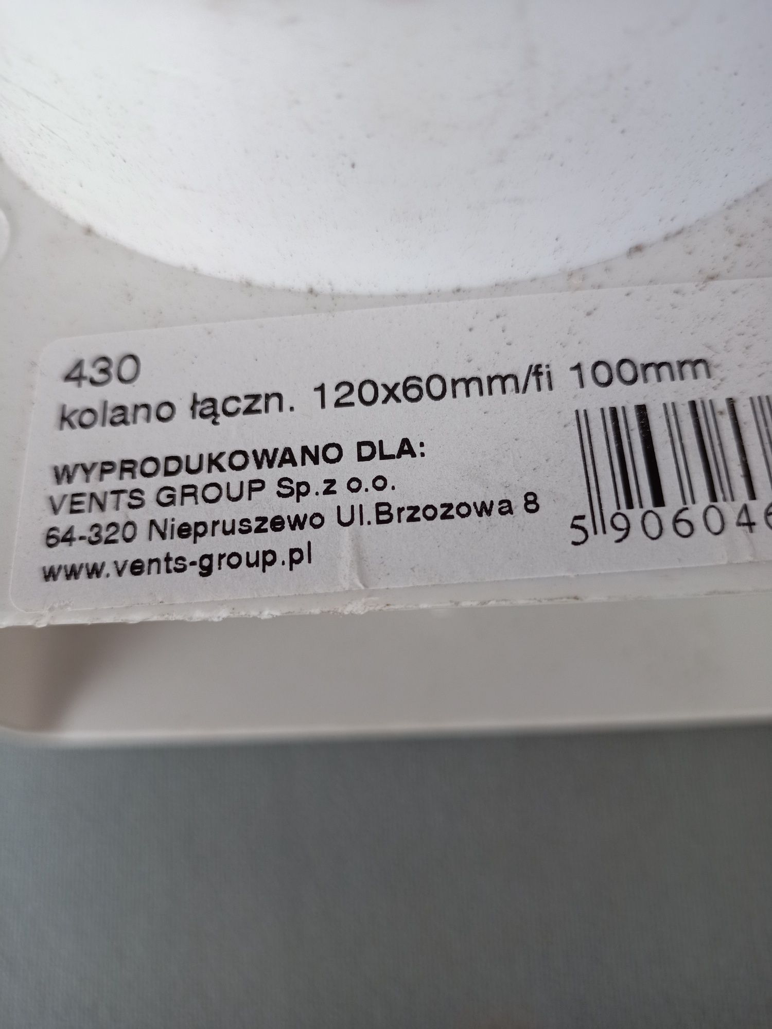 Kolanka wentylacyjne ,6 sztuk.