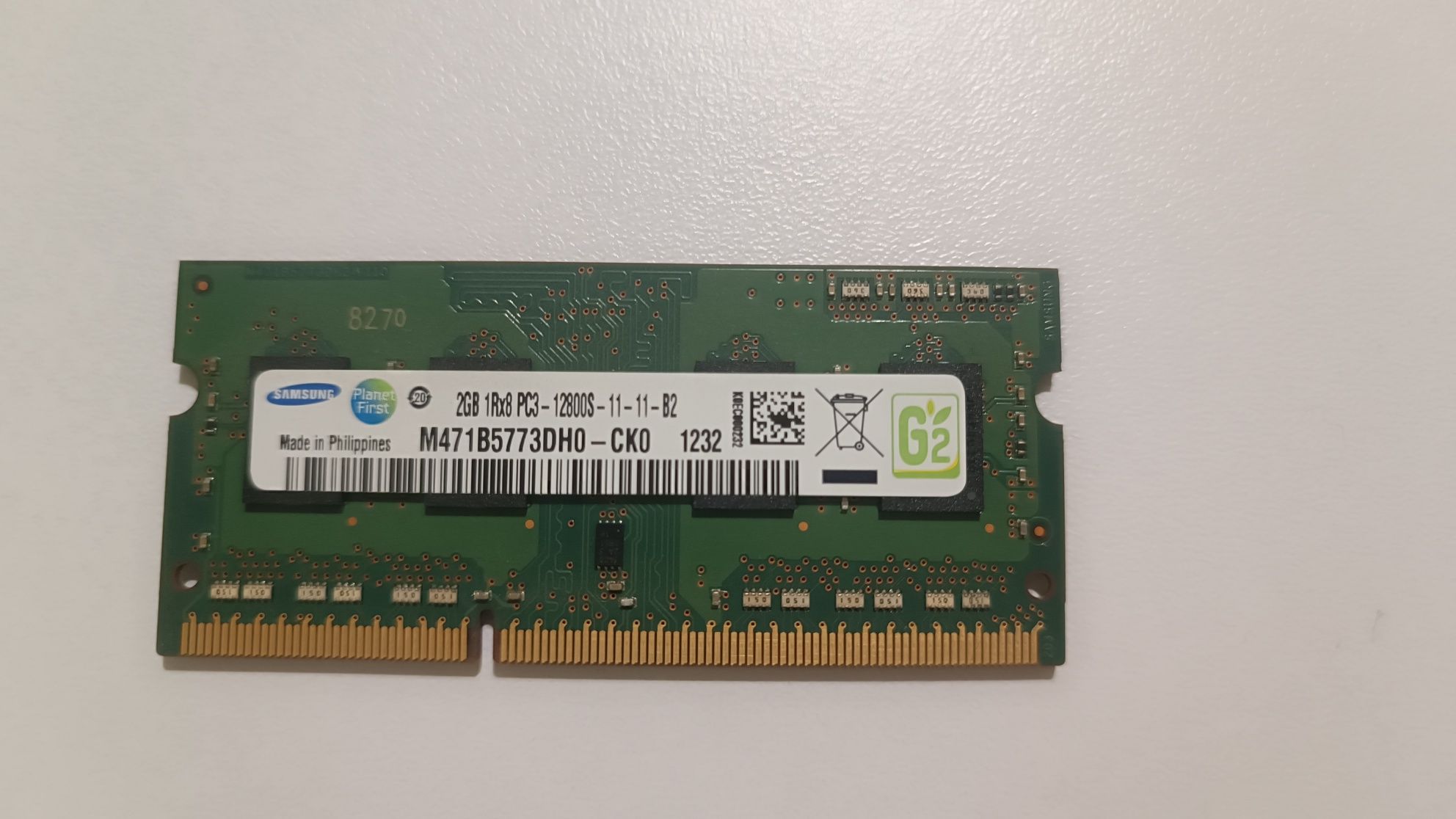 ОЗУ Samsung DDR3  2 GB для ноутбука