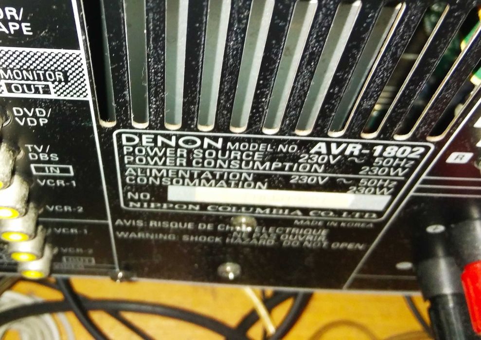 DENON avr-1802 AC3 / DTS / Phono / Нові Конденсатори 12000 mF 2 шт.