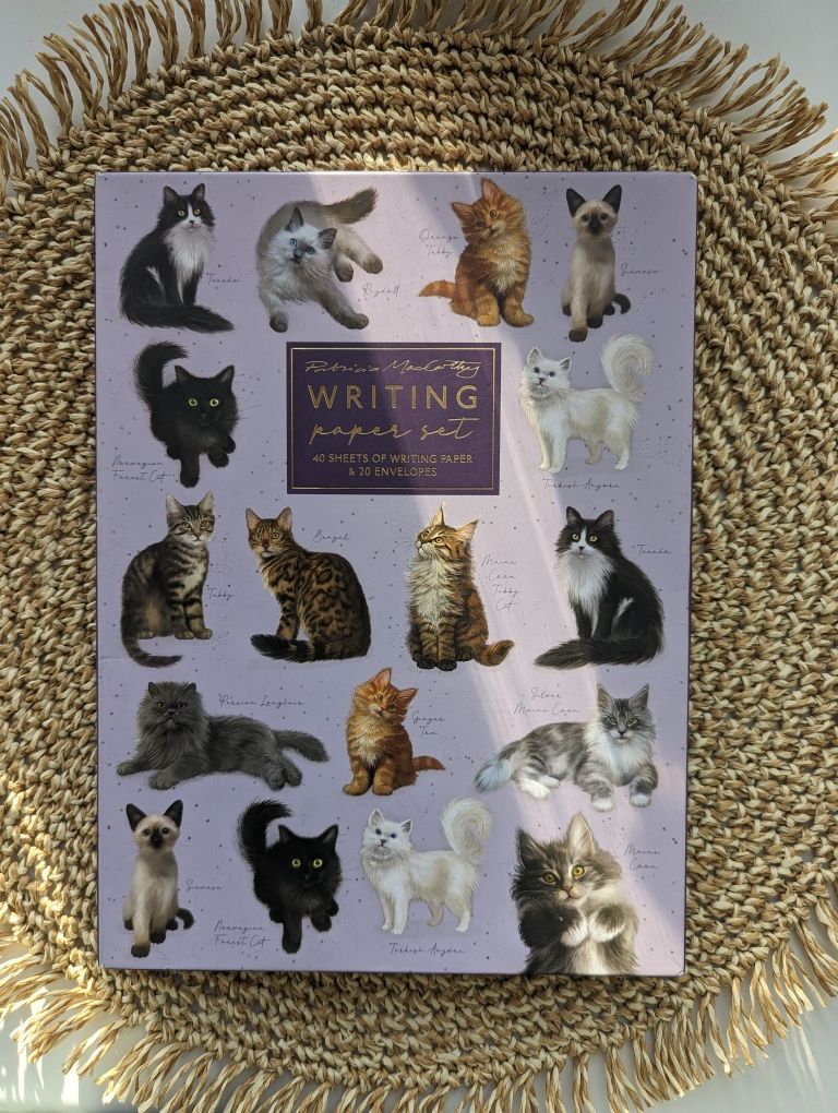 Милый набор с котиками Письма конверты