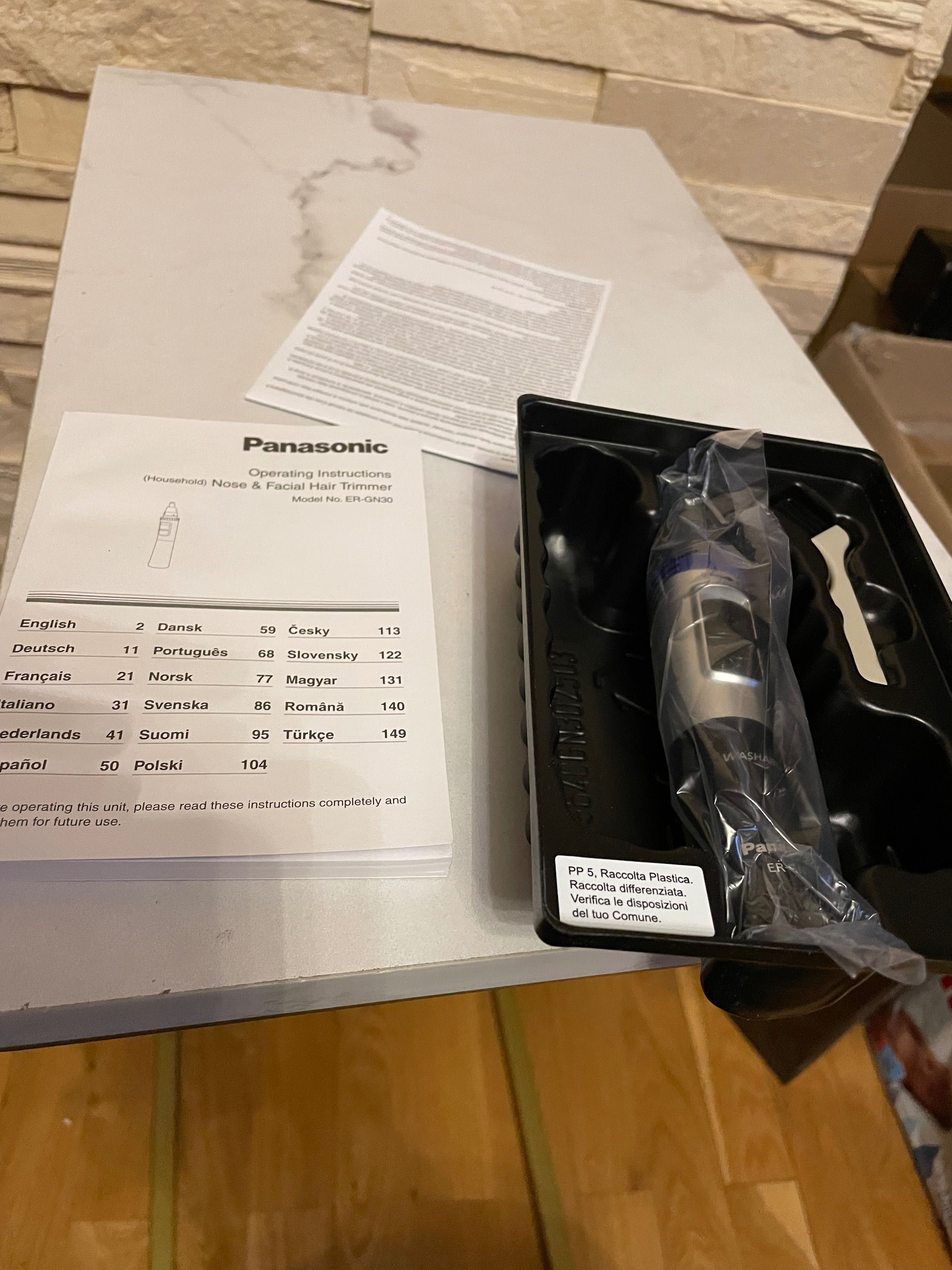 Panasonic ER-GN30 Trymer do nosa na mokro/sucho