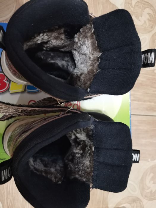 Bebetom, зимові черевики, лепардові, 23 розмір, в відмінному стані