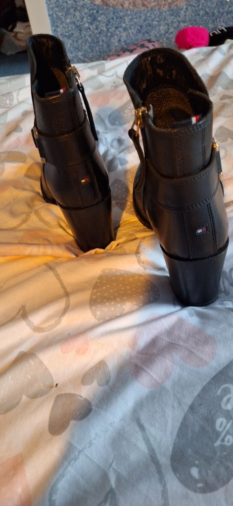 Botki skórzane Tommy Hilfiger