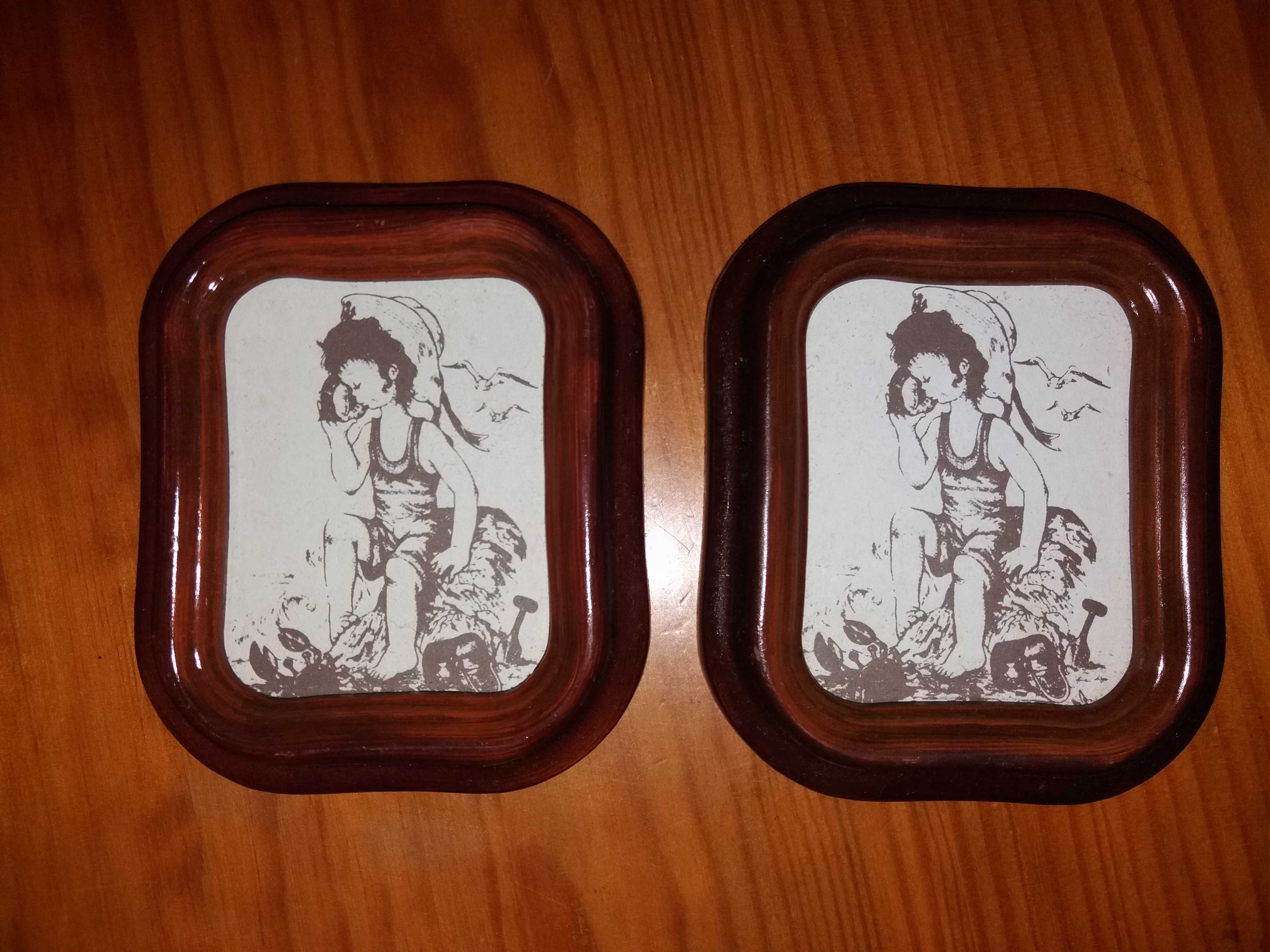 2 pequenas Molduras