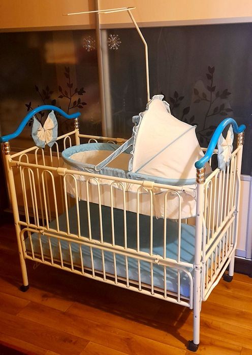 Кроватка детская трансформер металлическая