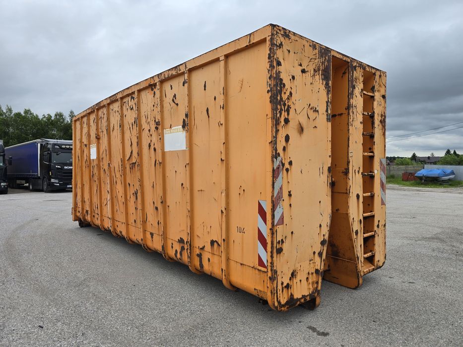 Kontener 54m3 stalowy 7,70m do hakowca trocin śmieci złomu makulatury