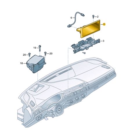 Дисплей Audi A4 B9 2021 року рестайлинг