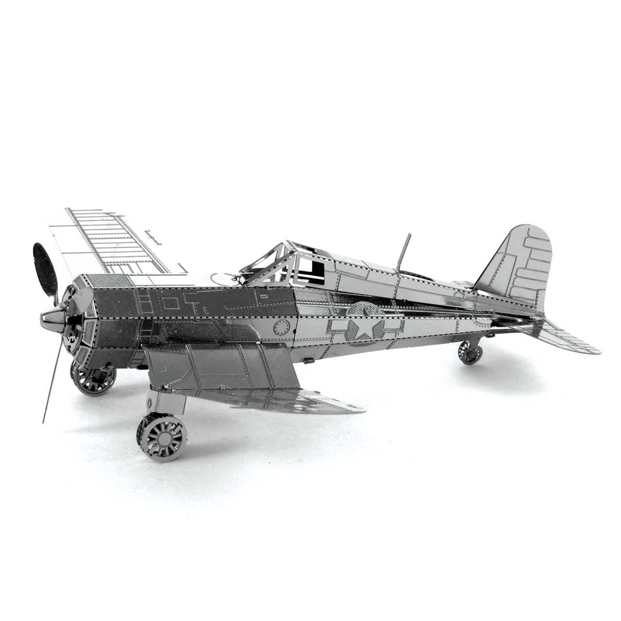 Metalowe Puzzle 3D - Model samolotu F-4U Corsair