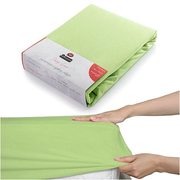 Prześcieradło 180x200 Jednolite Bawełna Jersey z Gumką Gaja 35