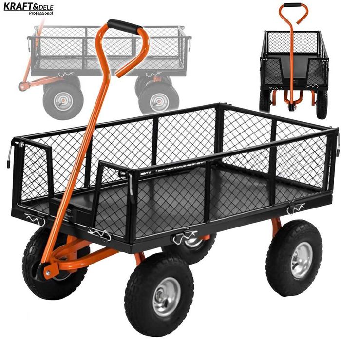 KRAFT&DELE Wózek Ogrodowy Transportowy Turystyczny 400kg 125l KD3126