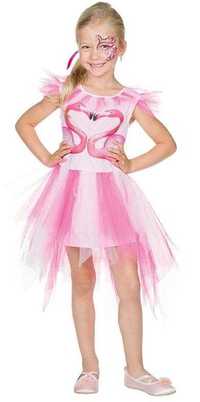flaming strój Kostium dla dzieci Flaming, rozmiar 128, sukienka różowy