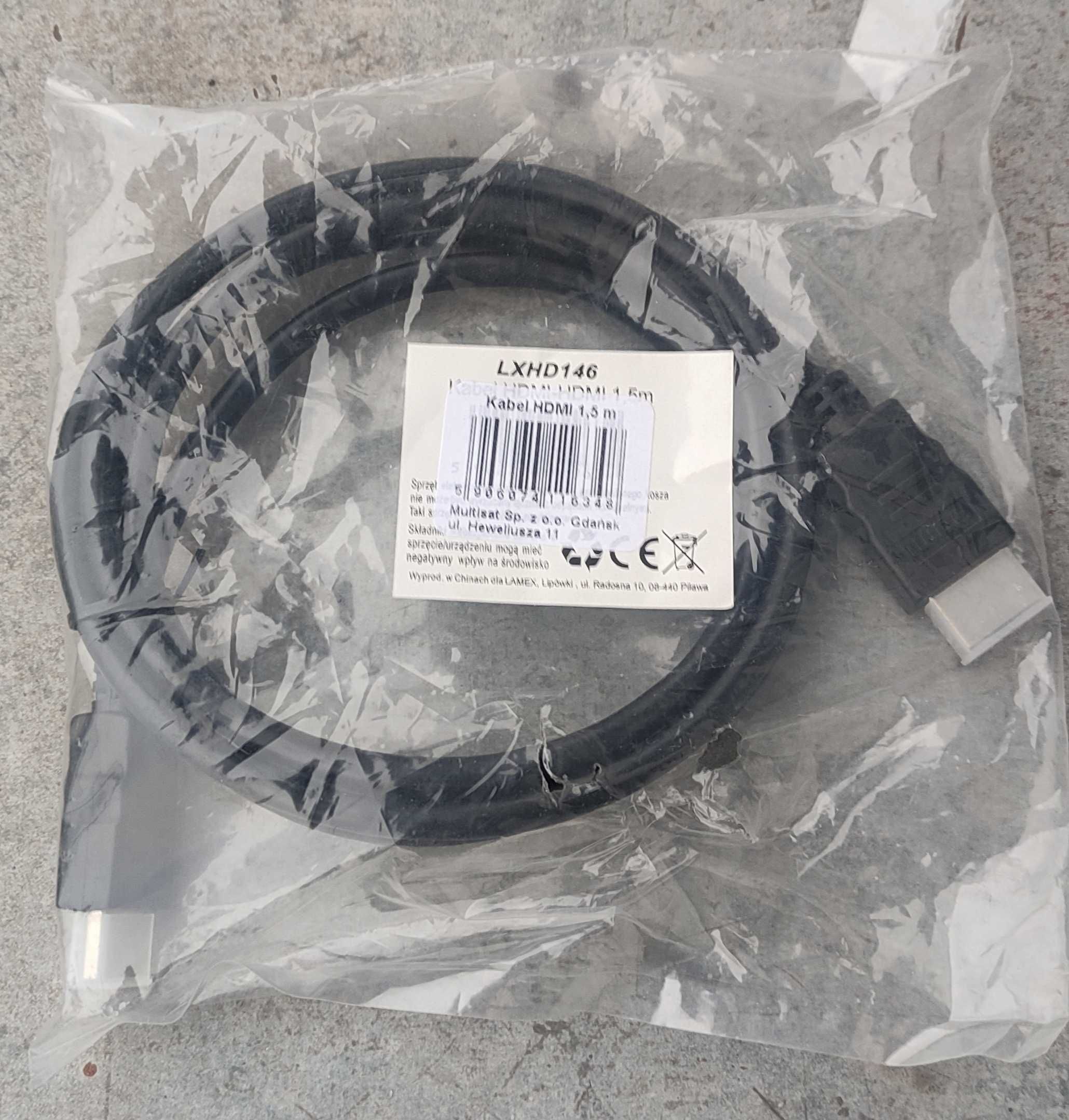 Kabel HDMI 1,5m nowy