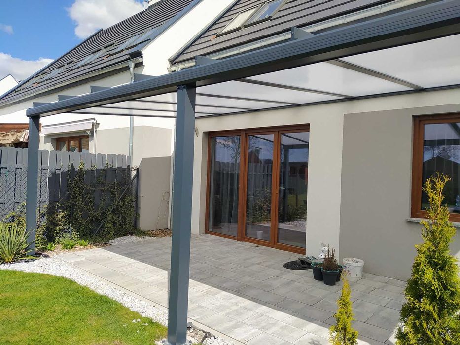 Zadaszenie tarasu aluminiowe, pergola, altana, poliwęglan, szkło