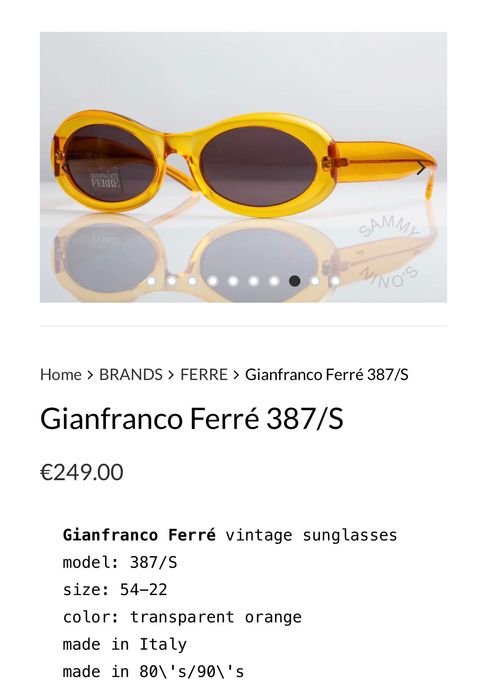 Óculos de sol Gianfranco FERRE 387/S