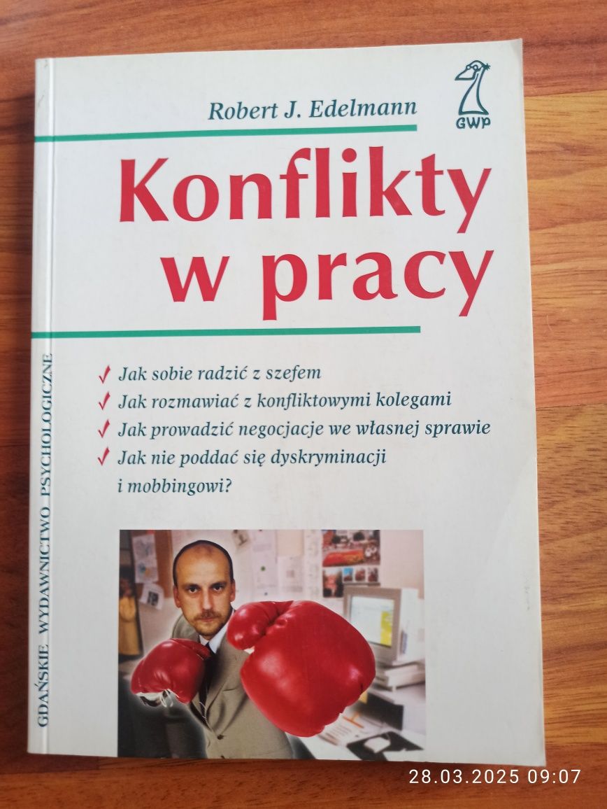 Sprzedam dobrą książkę Konflikty w pracy Robert J. Edelmann