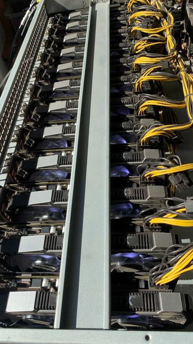 Koparka kryptowalut - gotowy rig 12× RTX 2060 SUPER 8GB | 480–560 MH/s