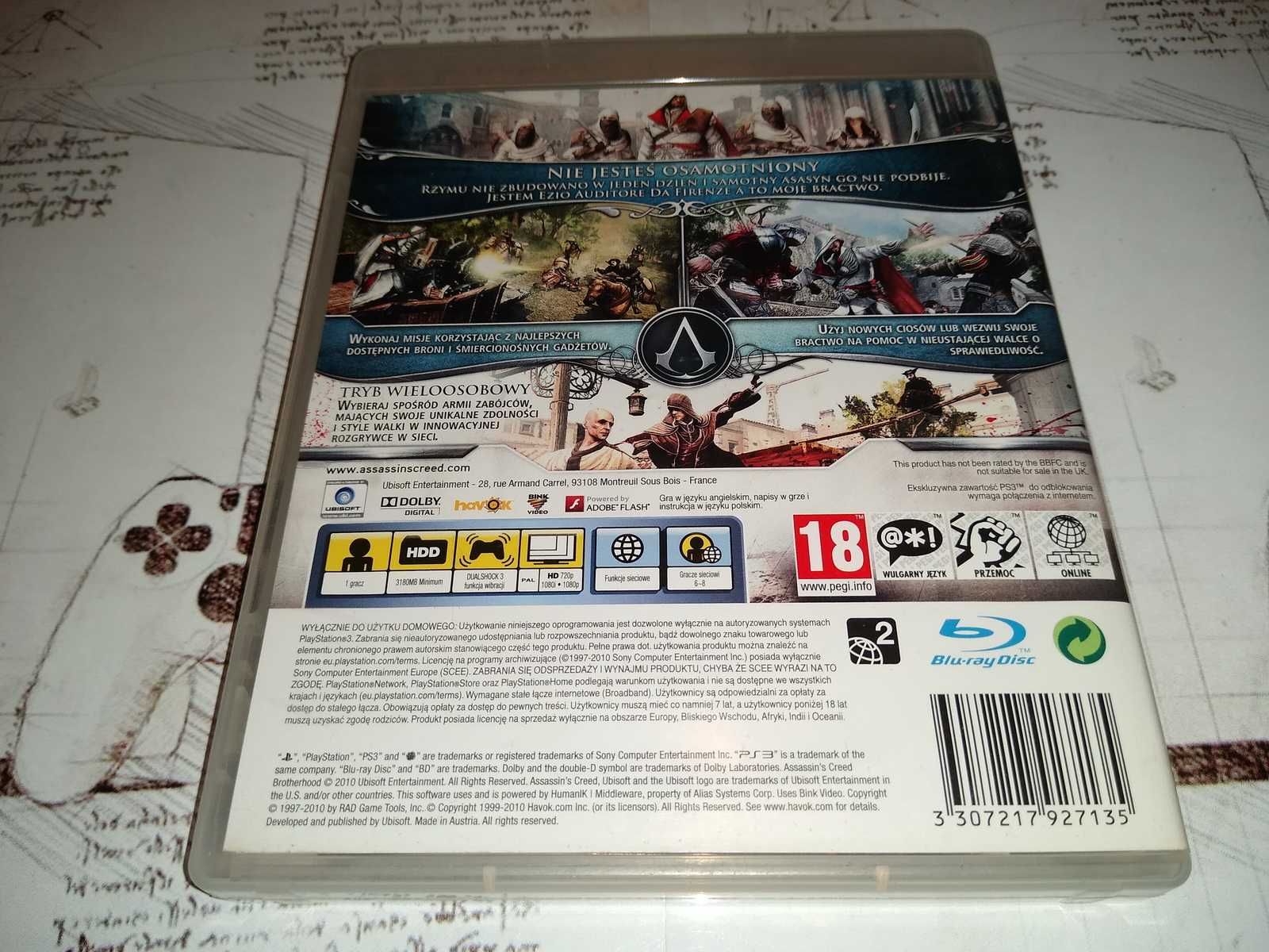 Assassins Creed Brotherhood Ps3 polska wersja