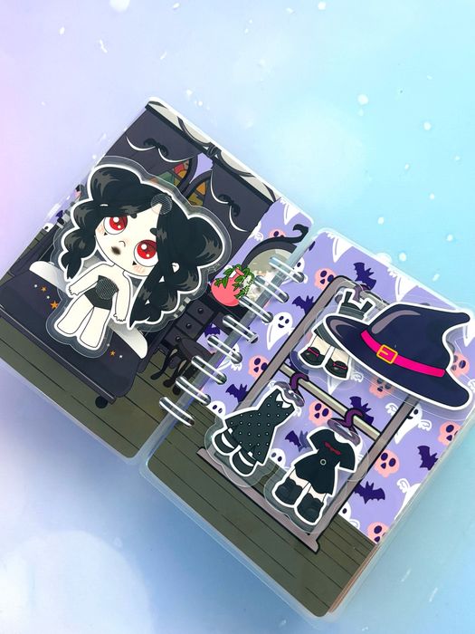 Wednesday i Enid, mini album na rzepy,adams,avatar,toca boca,labubu