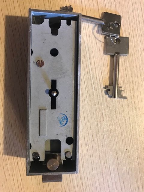 Замок сейфовий для депозитних ячейок STUV 4.19.4457 ключ 60мм