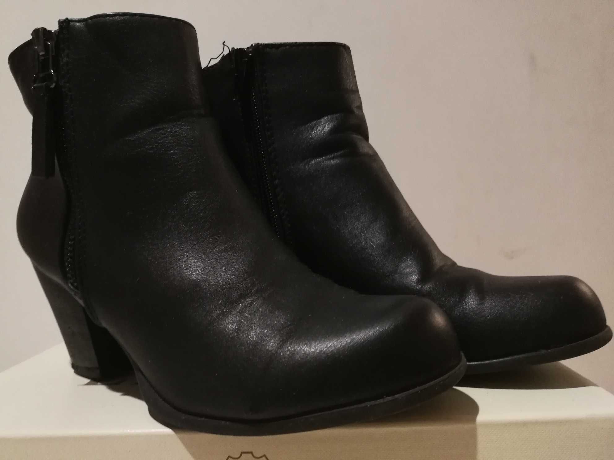 botki damskie czarne Graceland Deichmann 37