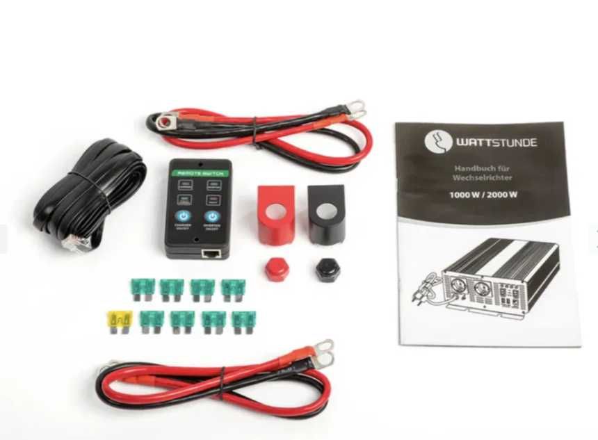 Інвертор 2000/4000 Вт + заряднє + пульт 12/220 В правильна сінусоіда