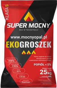 Ekogroszek Super Mocny Workowany 25 kg