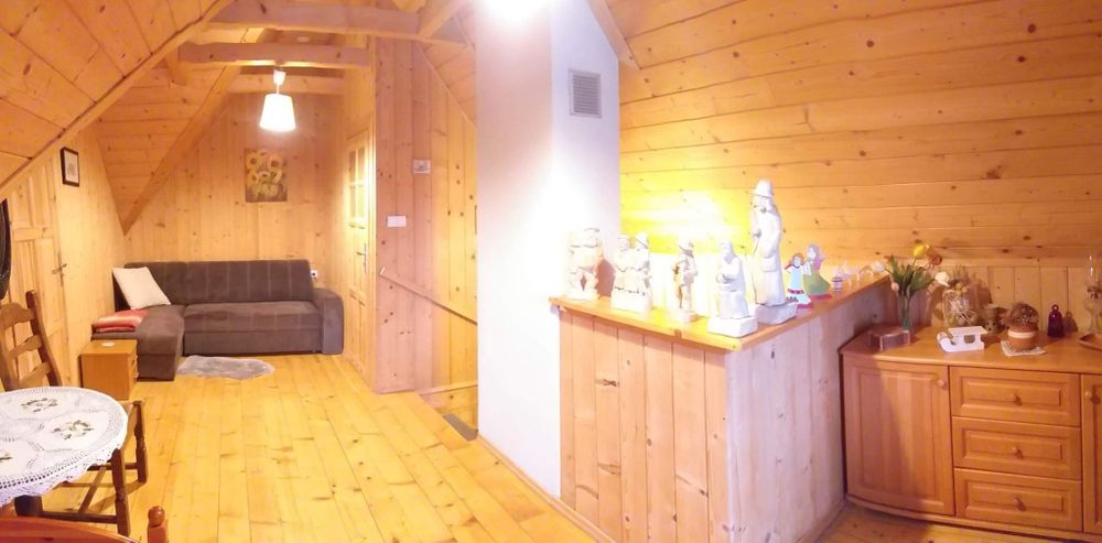 Domek Góralski Zuzia z jakuzzi/balią na Kaszubach nad jeziorem Deka