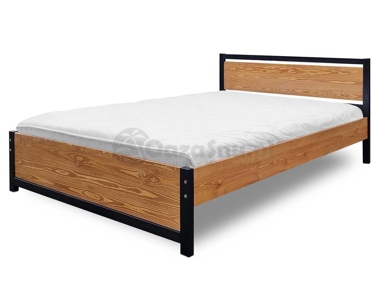 BELLI 140x200 łóżko mocne drewno wysokie +150 kg dla wysokich osób