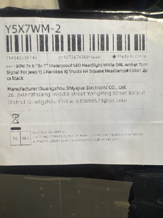 Reflektory przód JEEP CHEROKEE XJ LED komplet