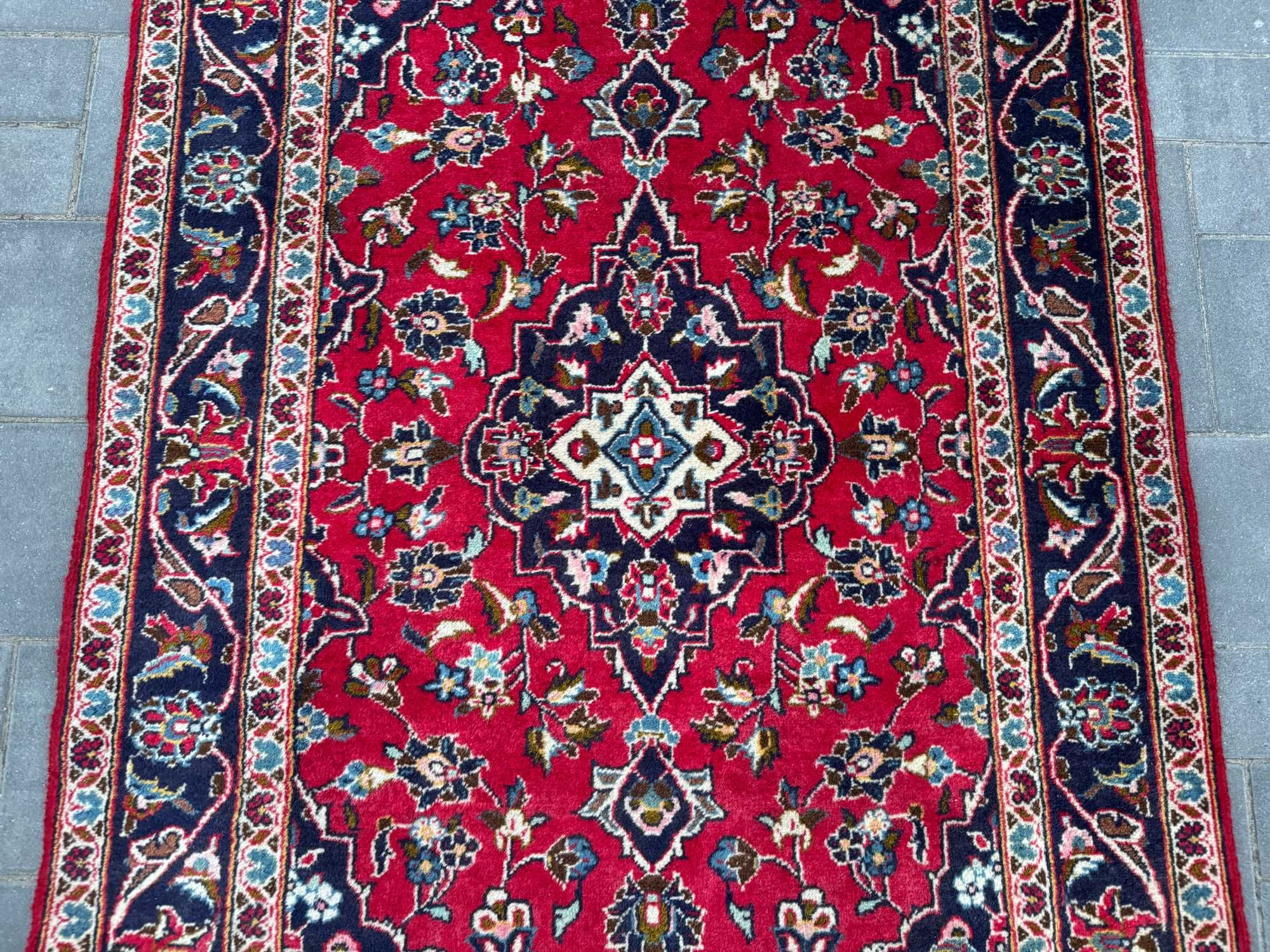 Keshan Perski Dywan Wełniany Ręcznie Tkany Iran 167x103