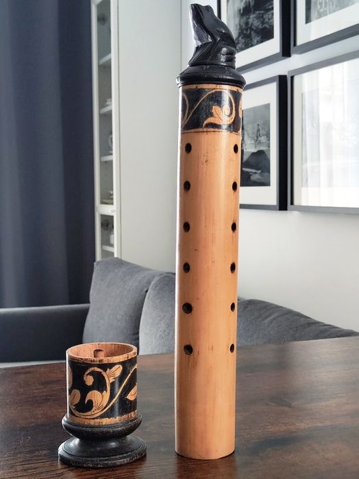 Tub na świerszcza / podstawka do kadzidełek, Indonezja, 41 cm