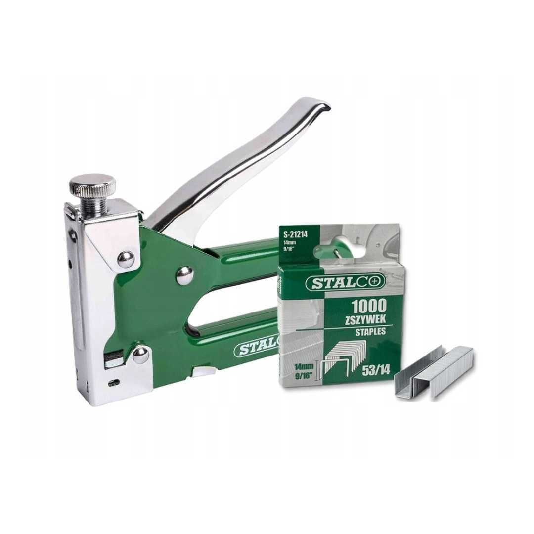 Zszywacz tapicerski taker do zszywek 4-14mm stalco + zszywki