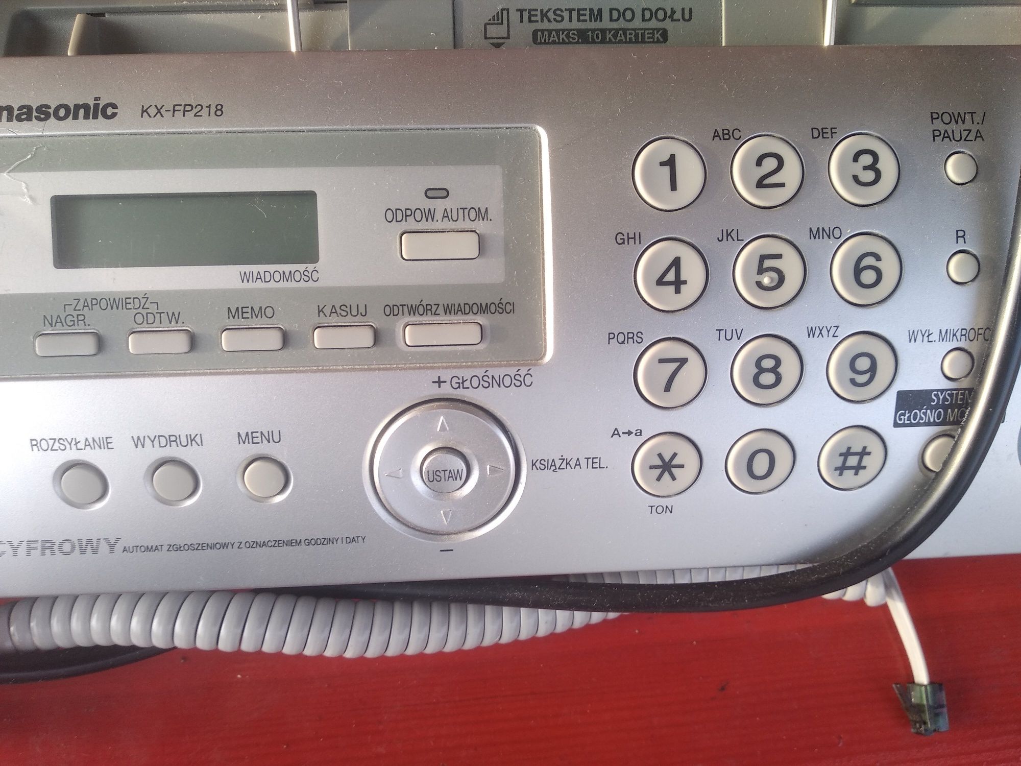 Факс телефон Panasonic KX-FP207