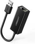 Ugreen zewnętrzna karta sieciowa RJ45 - USB 2.0/100 Mbps Ethernet czar