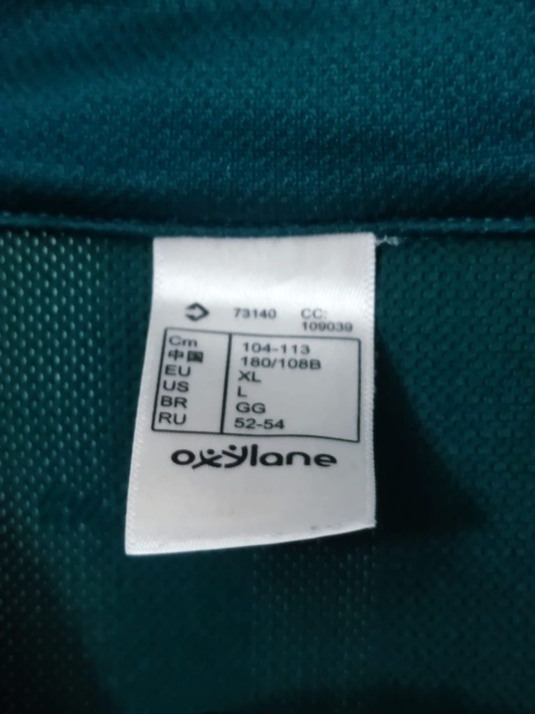 bluzka koszulka kolarska Quechua zielona green rowerowa termoaktywna e