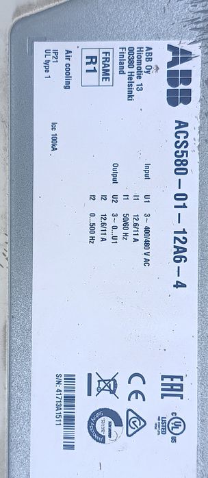 Частотний перетворювач частотник АББ  5.5 кВ