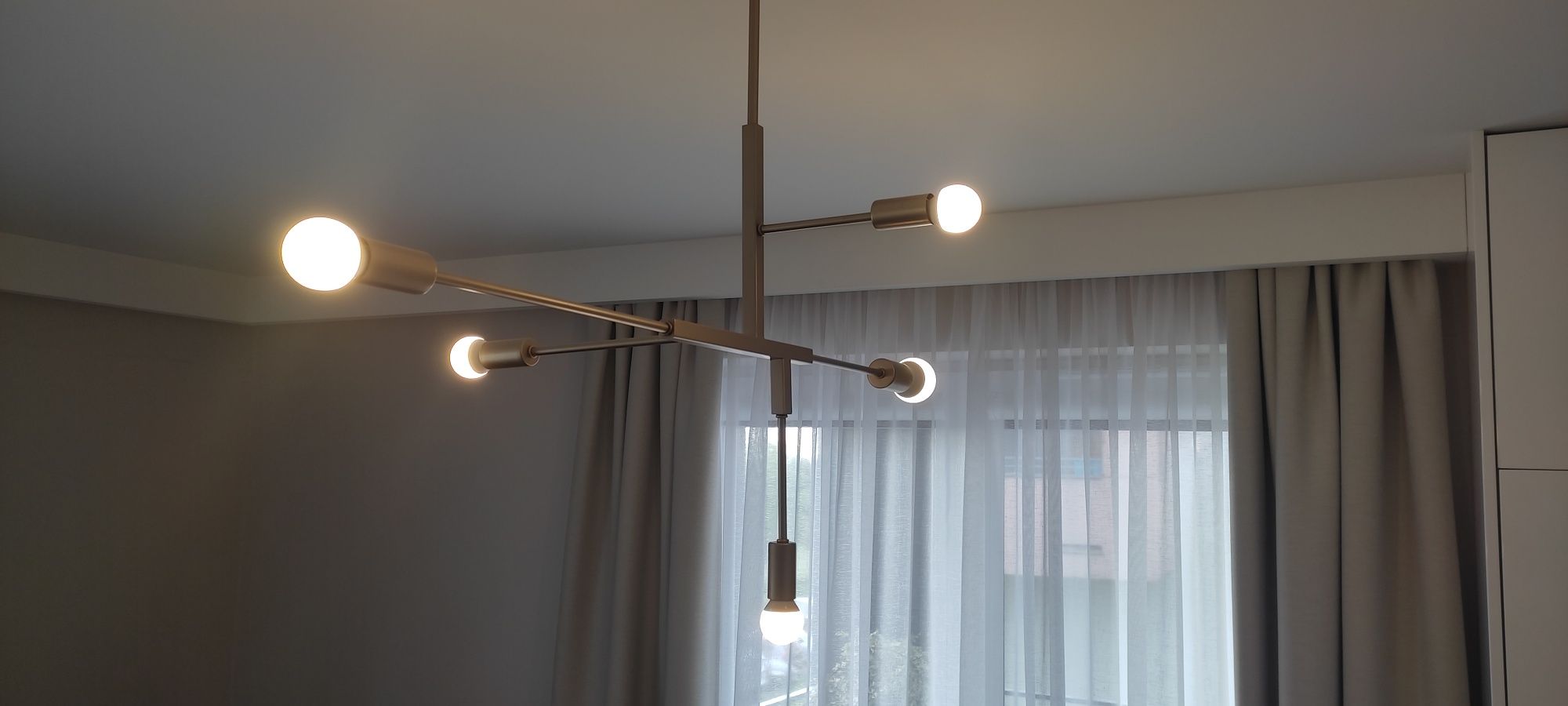 Lampa sufitowa złota Modern Minimalizm