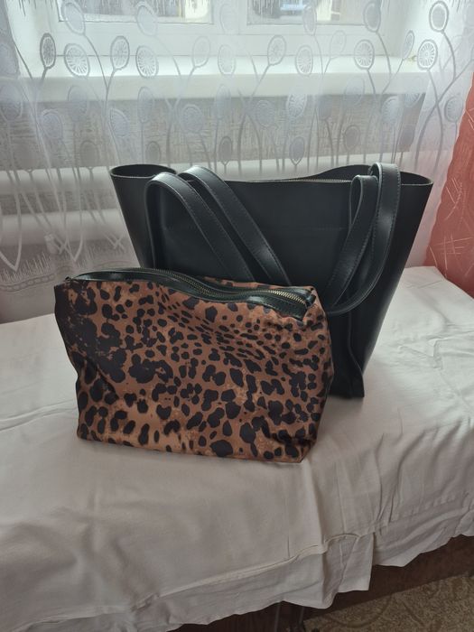 Шкіряна сумка шопер