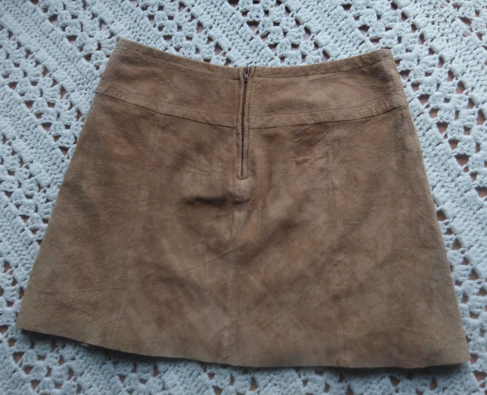 Skórzana spódnica, mini - OASIS - r:38