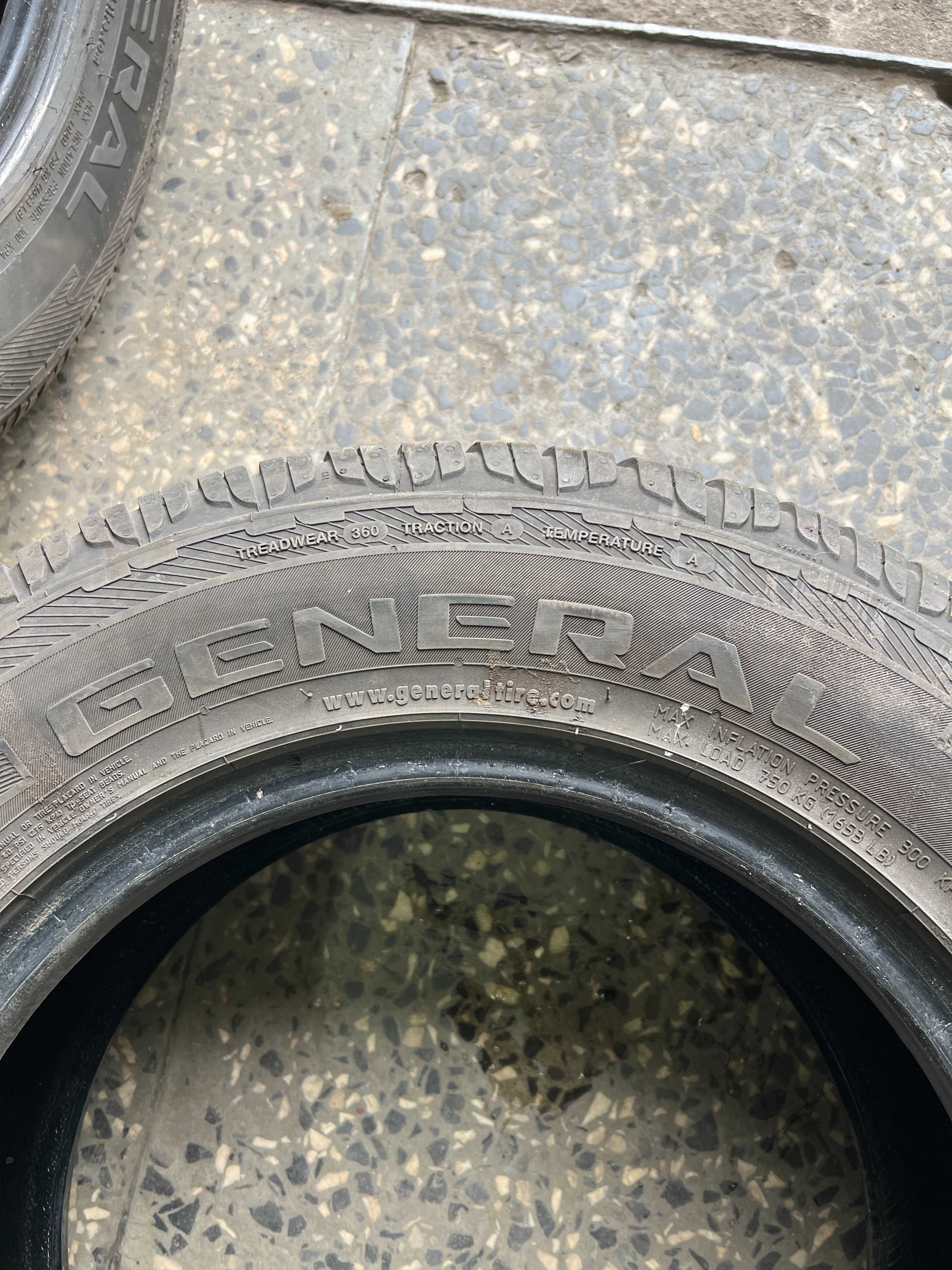 235/60r15 general grabber hp opony uzywane 2018r 4szt 7mm