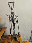 Conjunto lareira em ferro