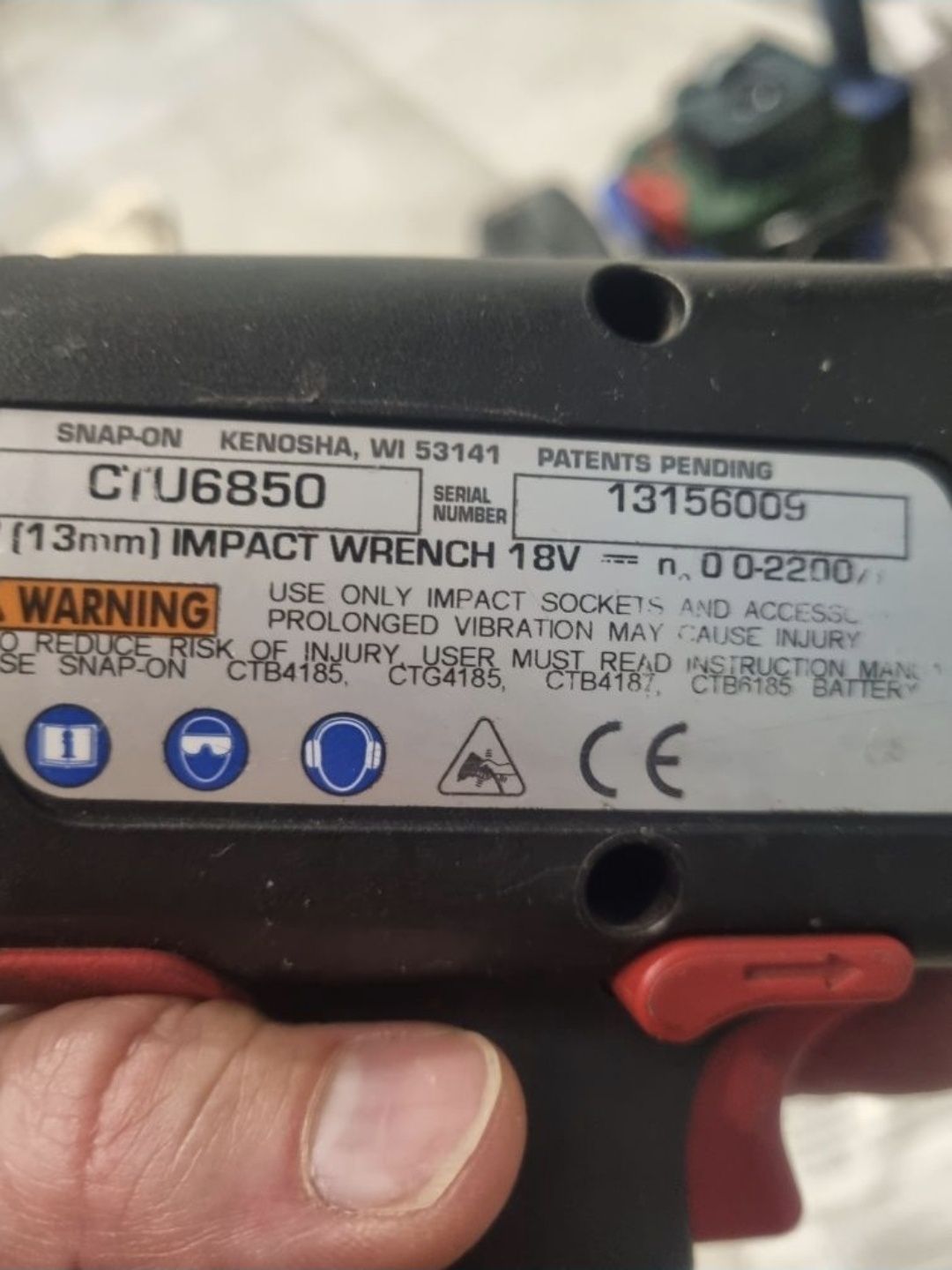 Snap on CTU6850 impact