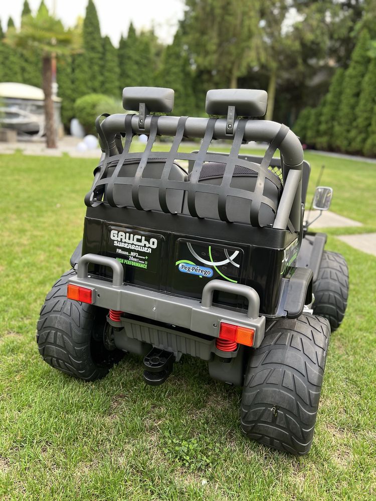 Peg Perego Gaucho Superpower 24V - elektryczne z przyczepą jak Nowe