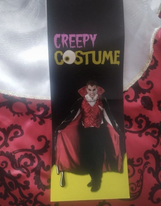 Kostium strój męski rozmiar S  Drakula halloween Karnawal