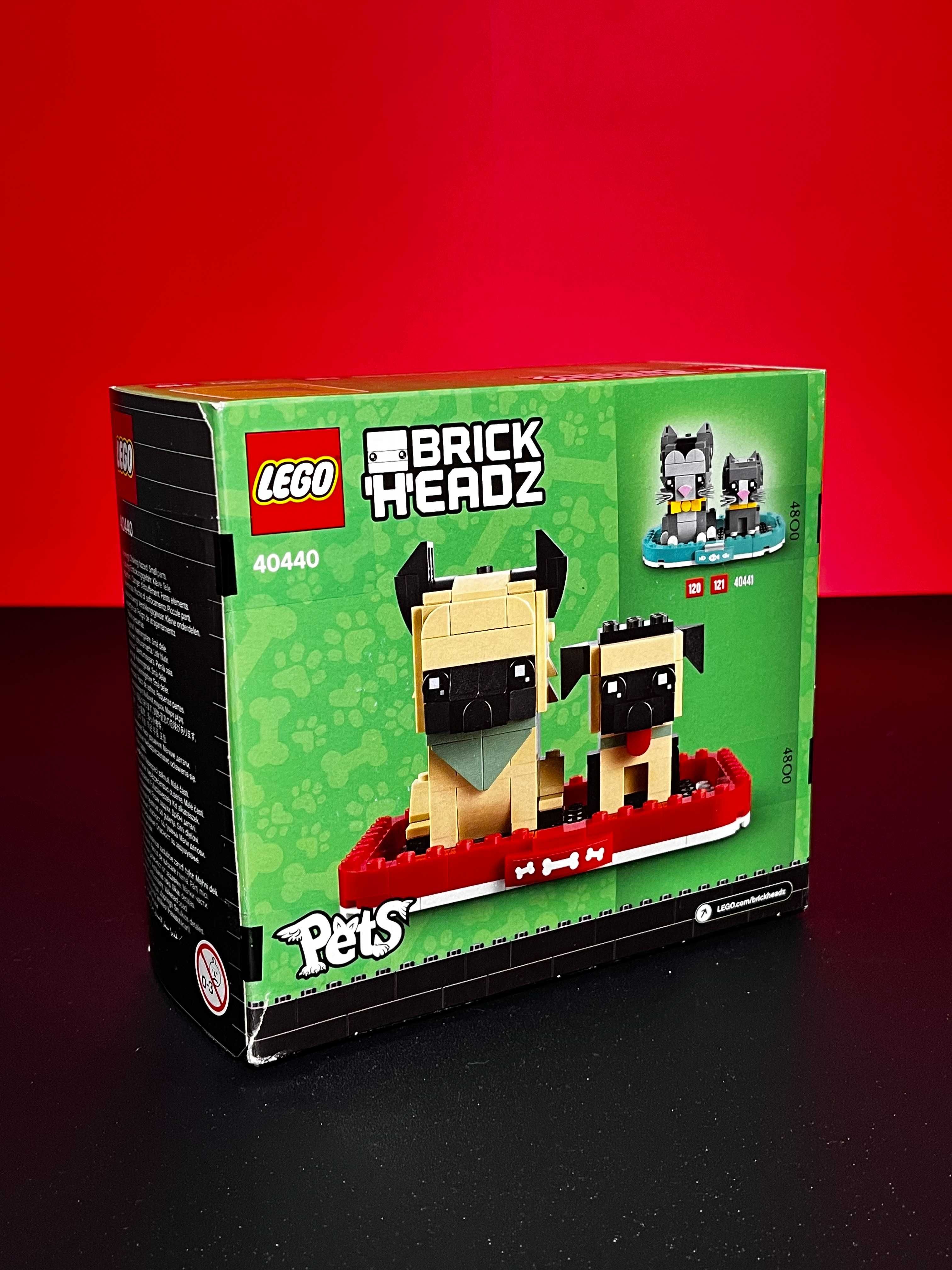 Lego 40440 BrickHeadz Німецька вівчарка та щеня