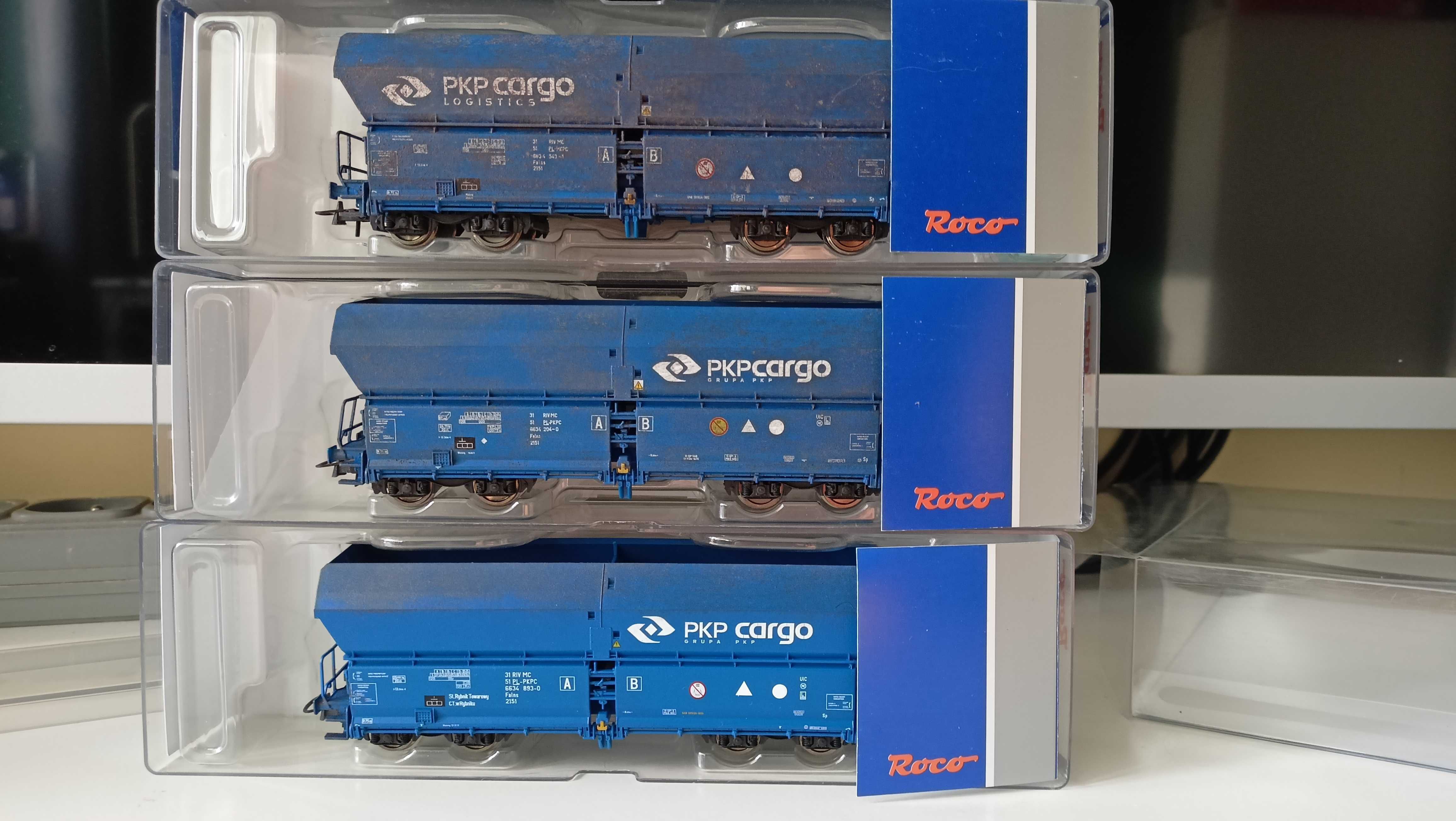 1 Set wagonów samowyładowczych Roco 76133 PKP Cargo H0