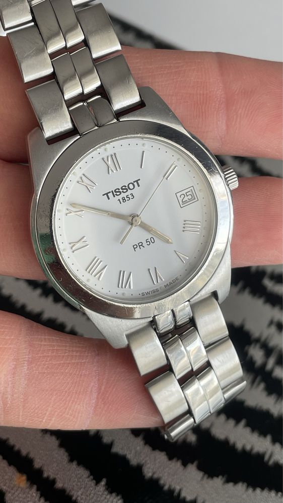 Zegarek TISSOT PR50 biały stal szafir